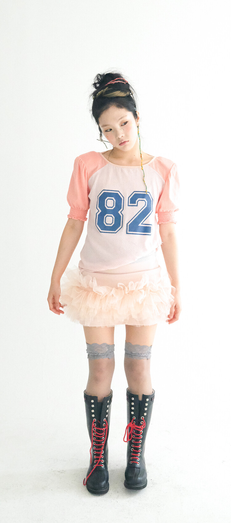 【fa.er.ie】pad shoulder raglan half top 3차☆[fa.er.ie] pad shoulder raglan half top (turquoise)