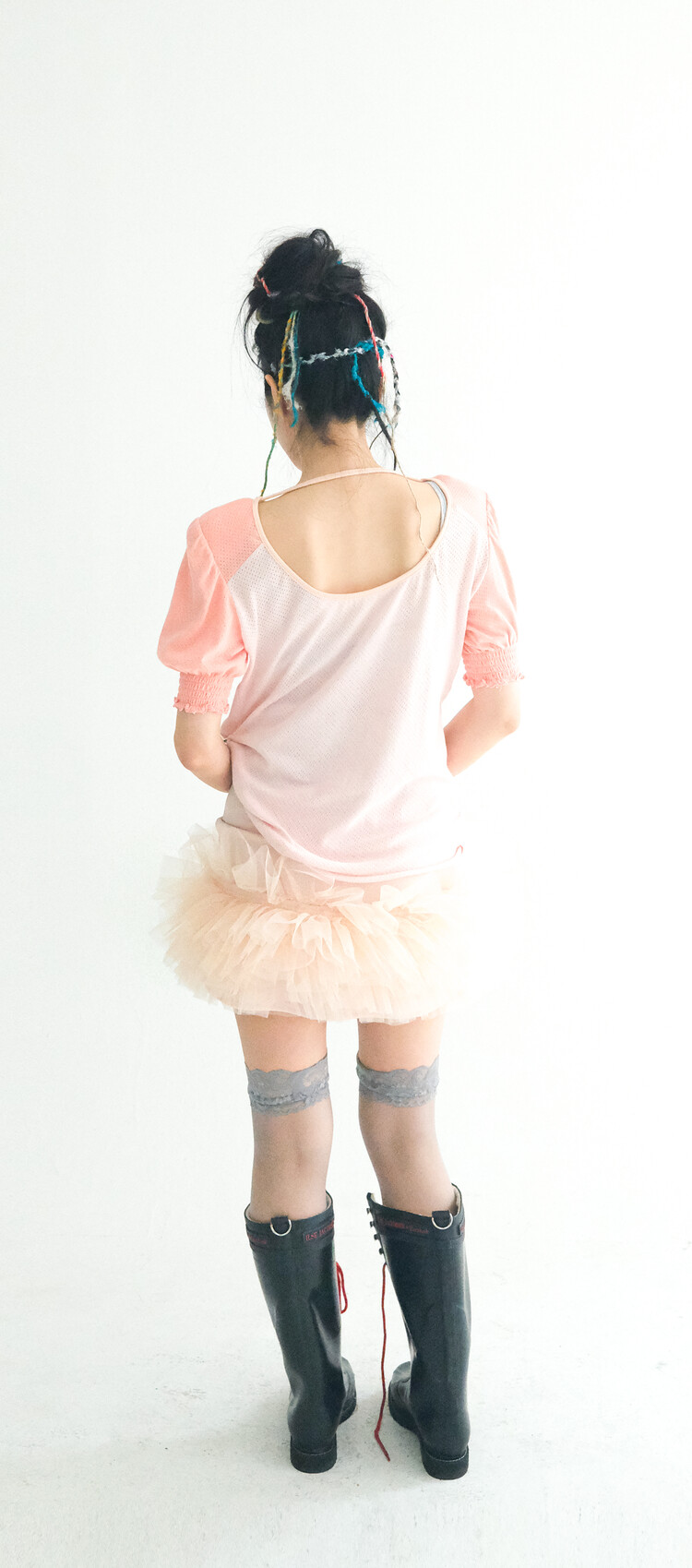 トップス faerie pad shoulder raglan half top 3차☆[fa.er.ie] pad shoulder raglan half top (turquoise)