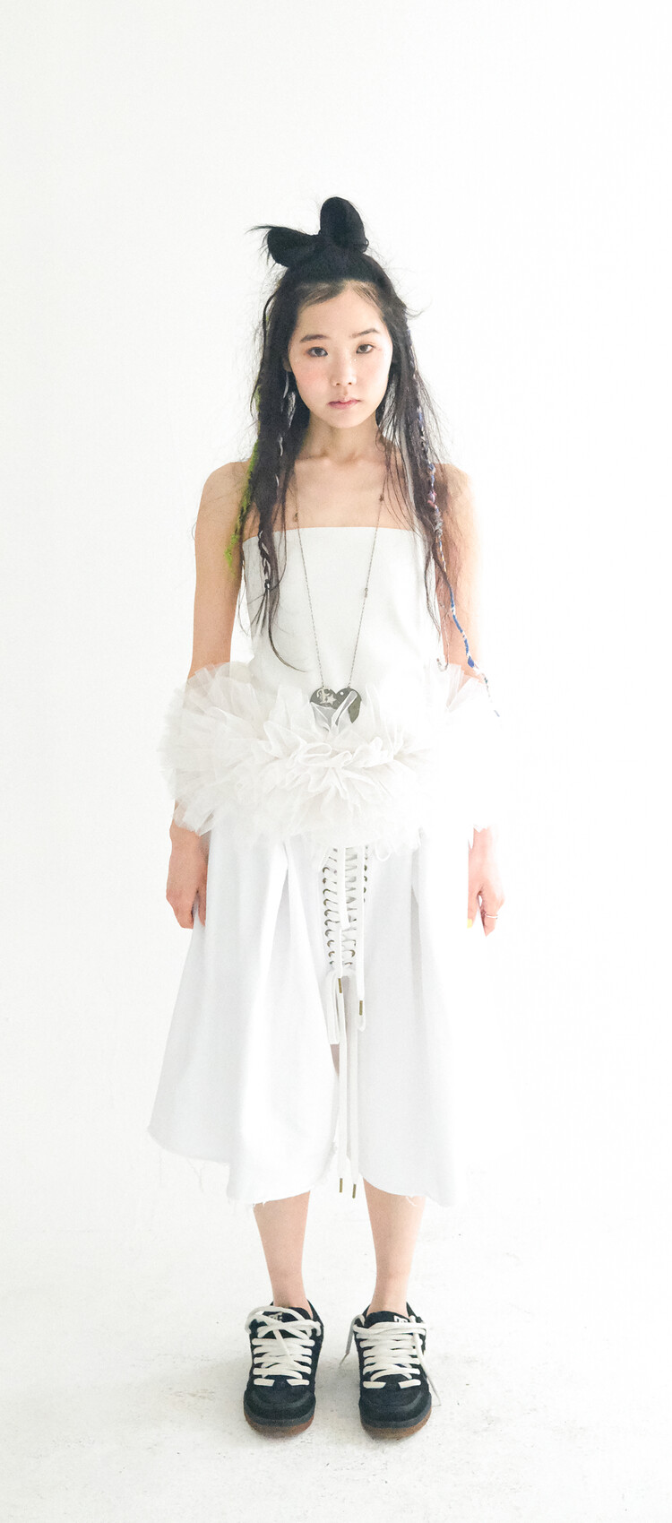 【fa.er.ie】jersey volume tulle skirt fa.er.ie] jersey volume tulle skirt (ivory)
