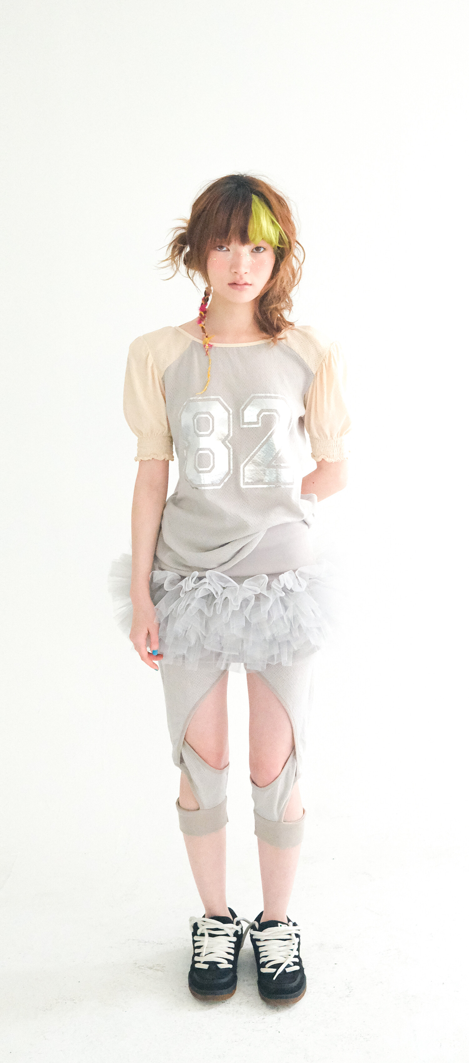 【fa.er.ie】jersey volume tulle skirt 2차☆[fa.er.ie] jersey volume tulle skirt (grey)