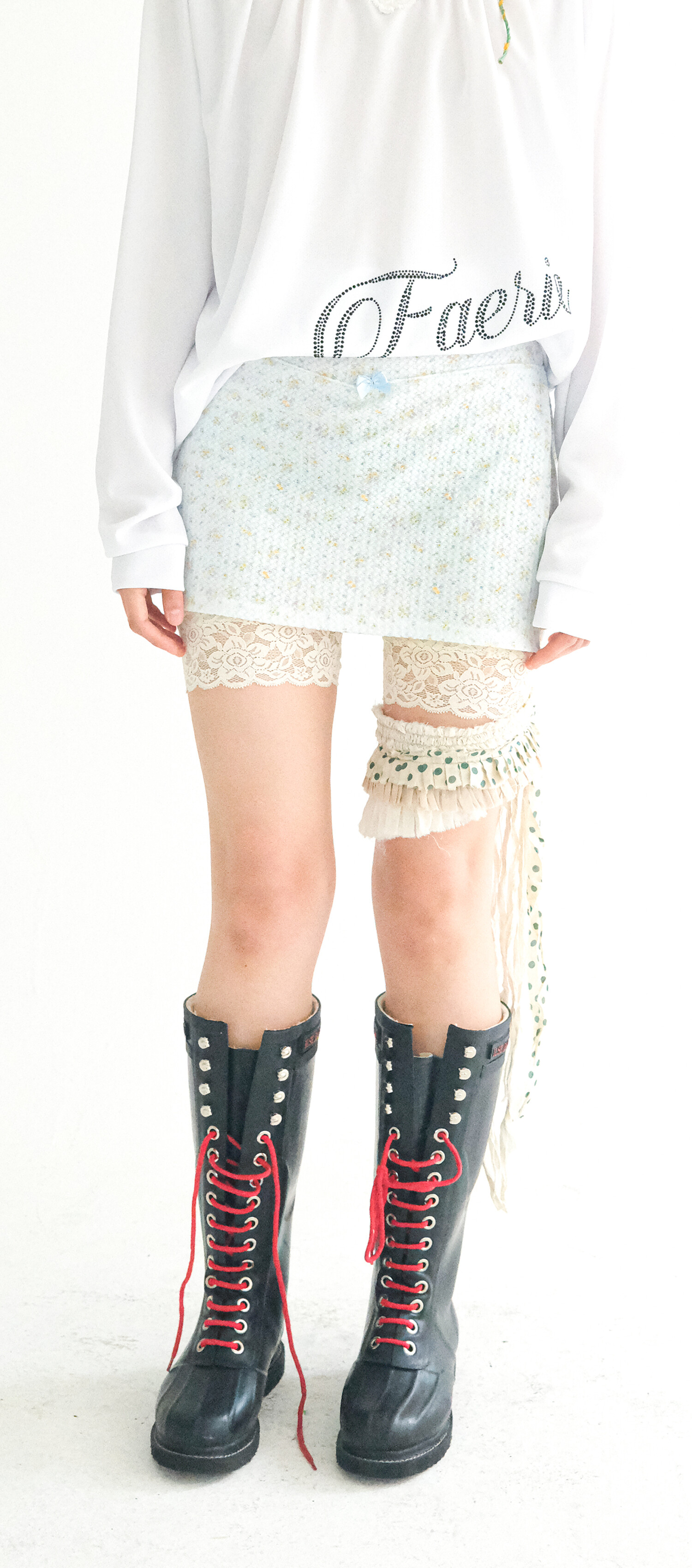 【fa.er.ie】 [fa.er.ie] flower jacquard skirt pants (cream) 2차☆[fa.er.ie] flower jacquard skirt pants (cream)
