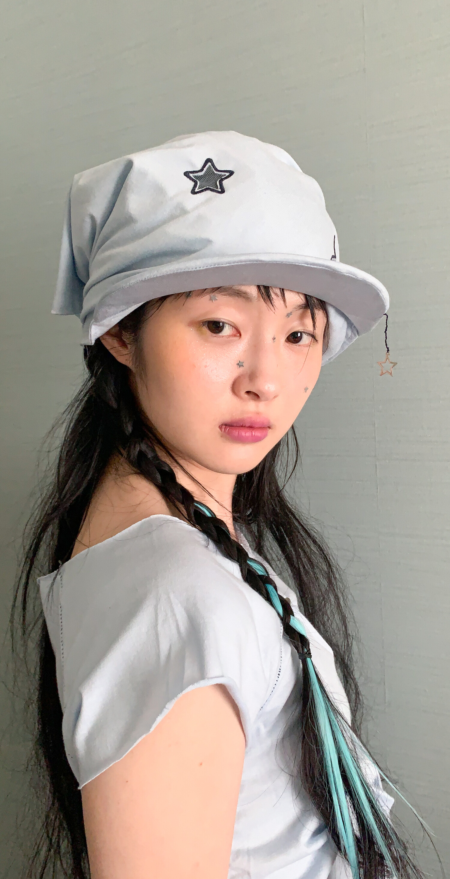 【fa.er.ie】 star&charms bandana cap F.E.E.S] star&charms bandana cap (sky blue)