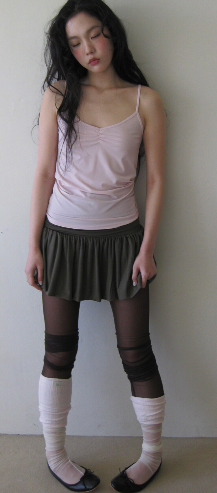 5차☆[fe.3] yuzu skirt (khaki)