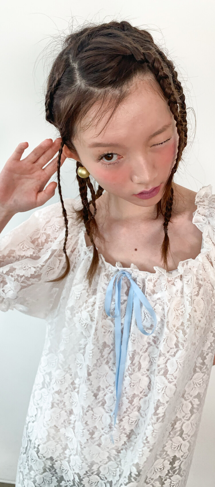 8차☆[F.E.E.S] rosie lace dress (white)