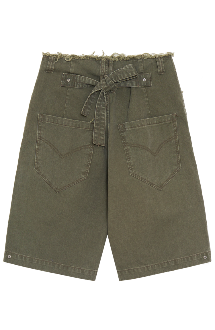 パンツ Shop fa.er.ie CUT-OFF HALF PANTS 3차☆[fa.er.ie] cropped cut-off pants (khaki)