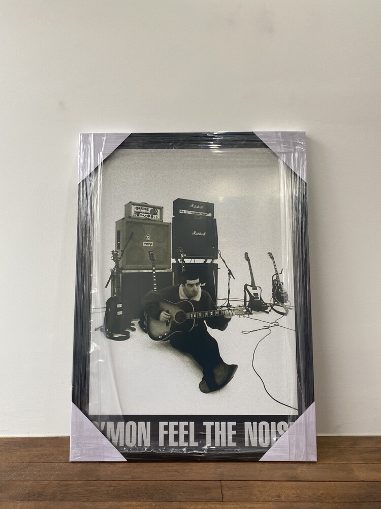 レア！Oasis オアシスC’mon Feel the Noise A1ポスター Noel Gallagher of Oasis C'MON FEEL THE NOISE vintage poster