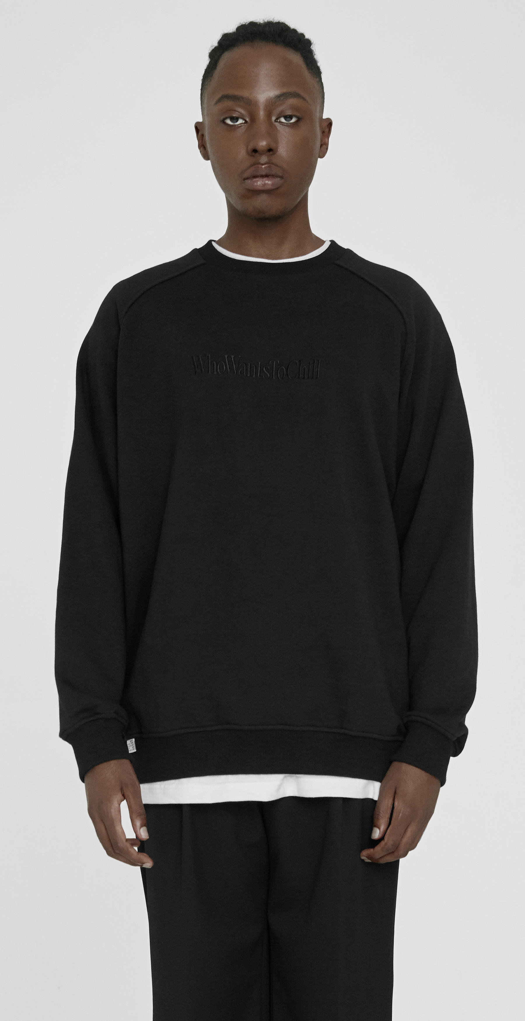 PUZZLE PRINTING SWEATSHIRT [BLACK]