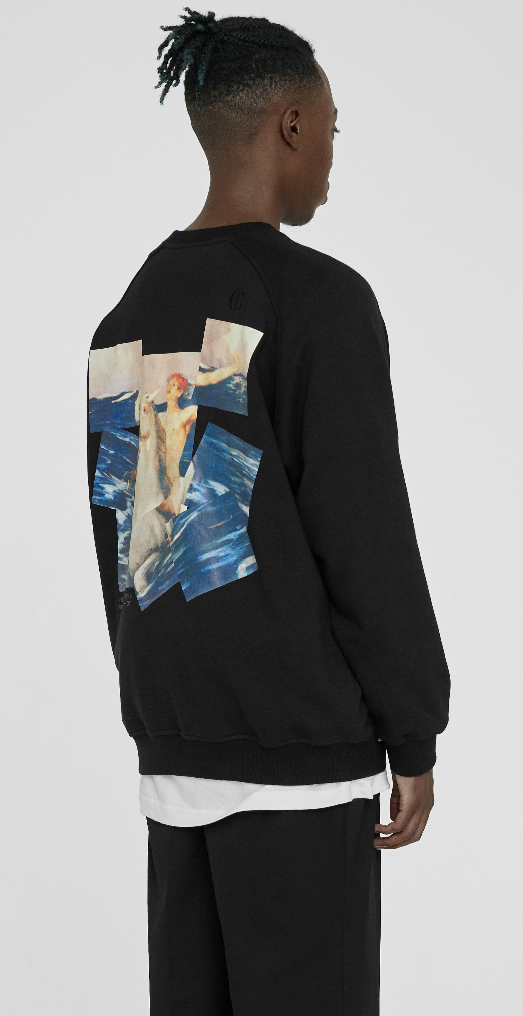 PUZZLE PRINTING SWEATSHIRT [BLACK]