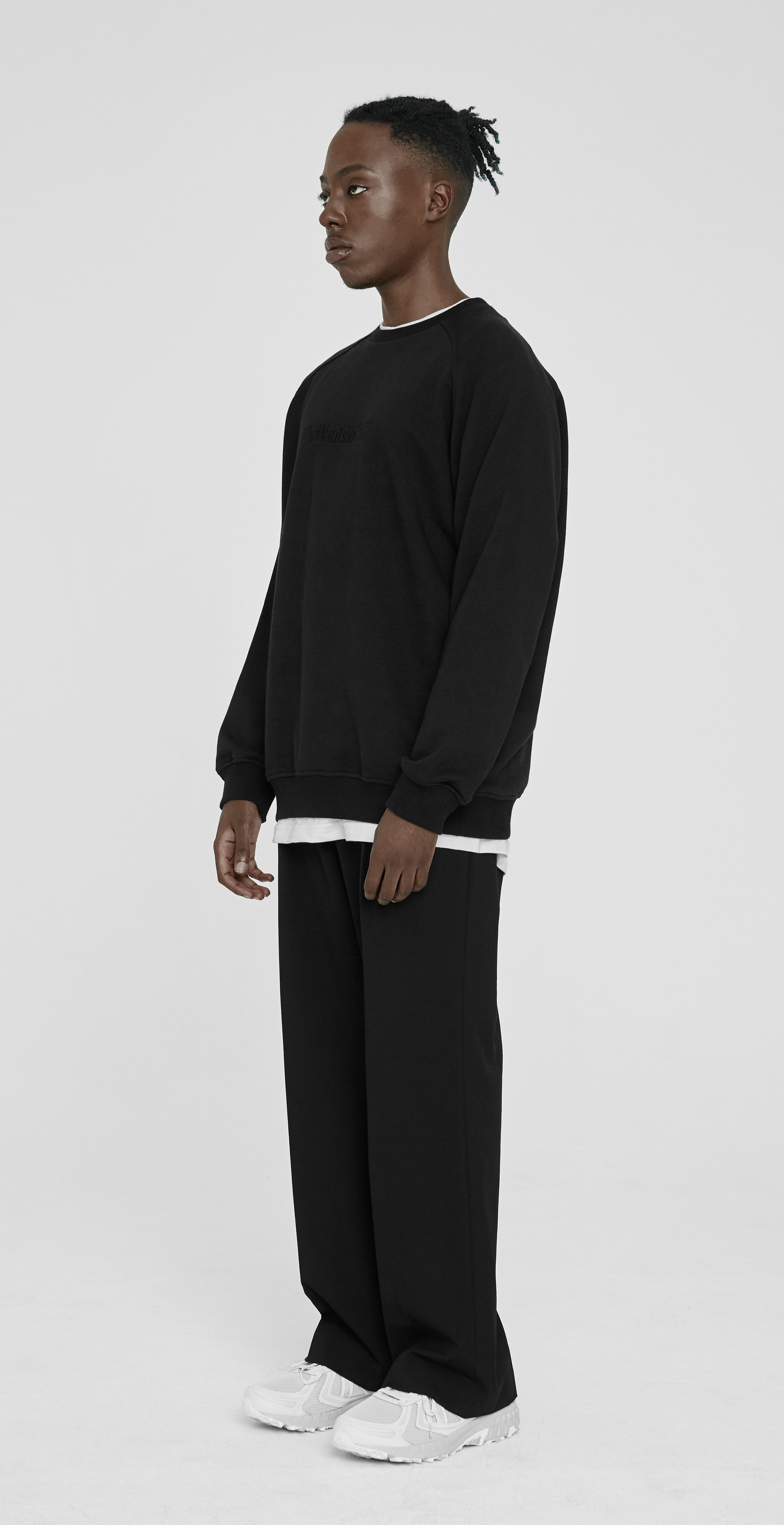 PUZZLE PRINTING SWEATSHIRT [BLACK]