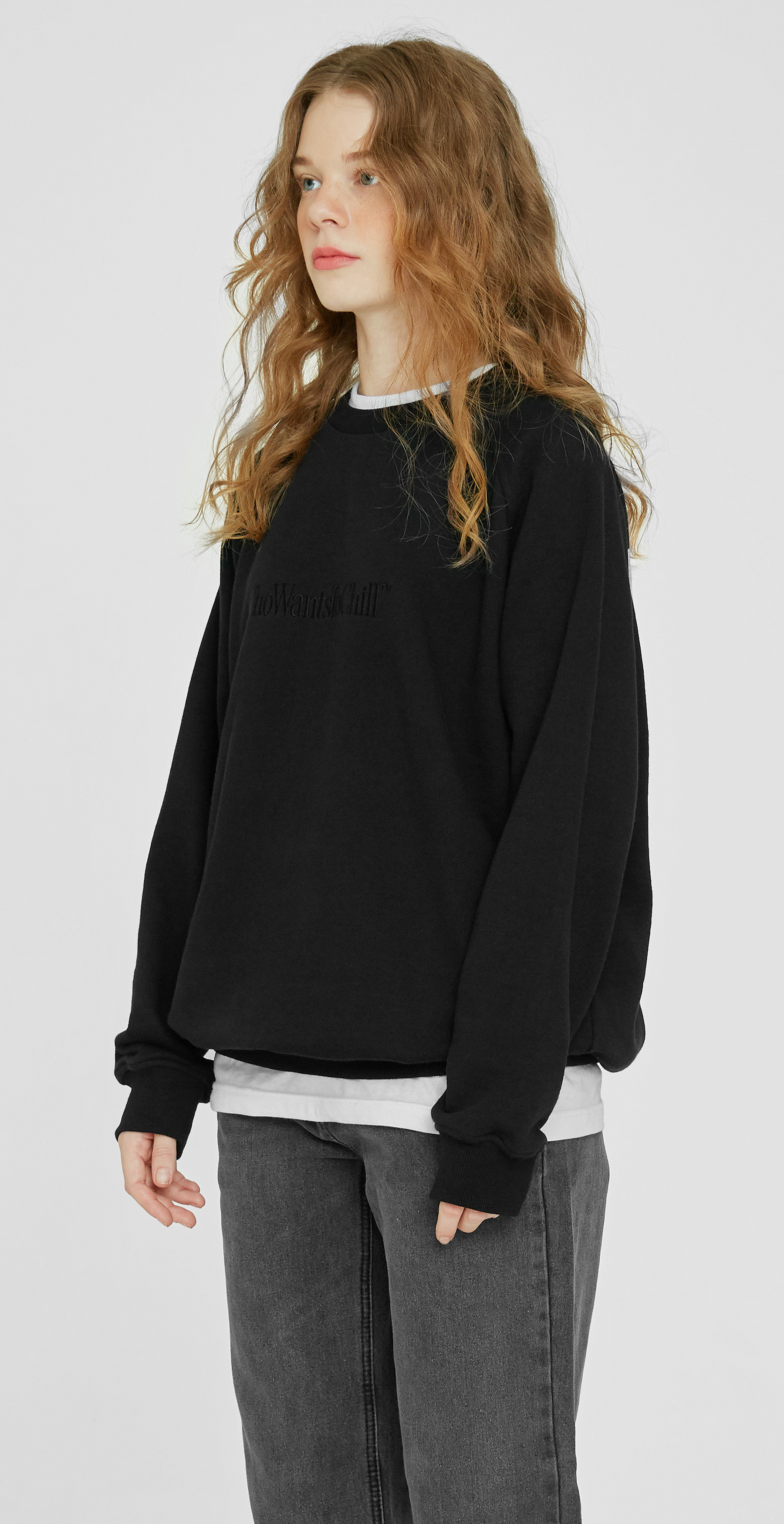 PUZZLE PRINTING SWEATSHIRT [BLACK]
