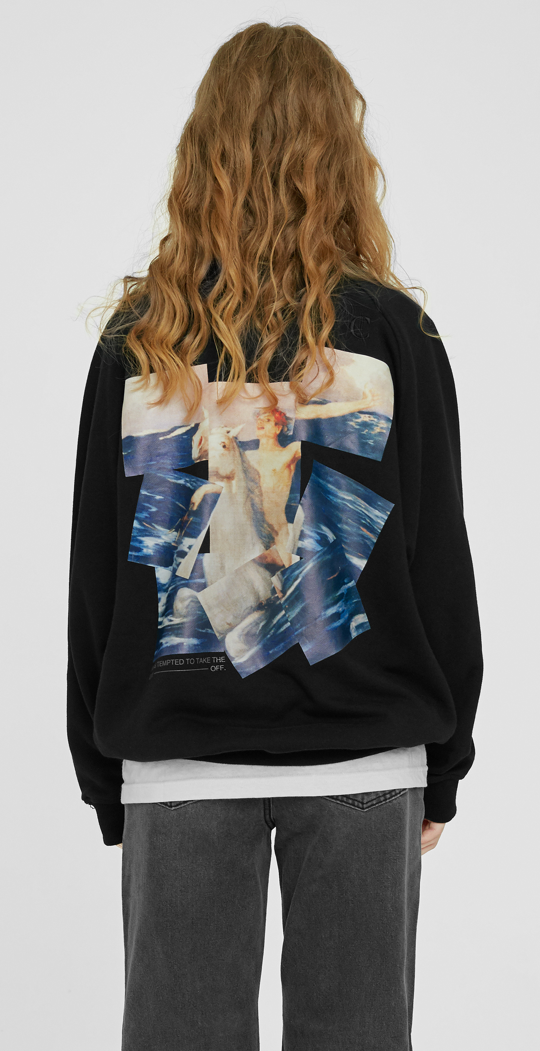 PUZZLE PRINTING SWEATSHIRT [BLACK]