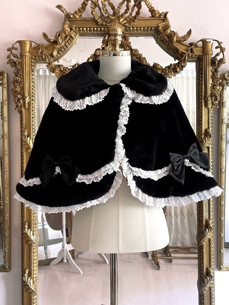 BABY CHERRY CAPE (black)
