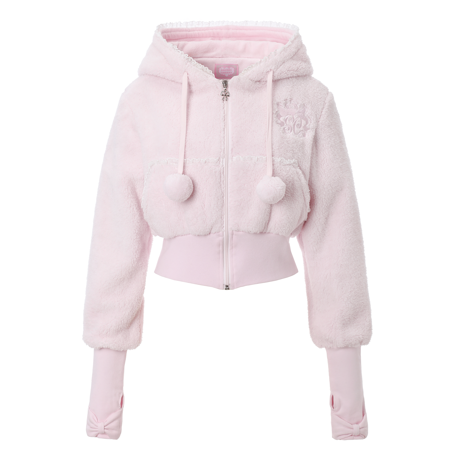 POMPOM BABY HOOD ZIP POMPOM BABY HOOD ZIP