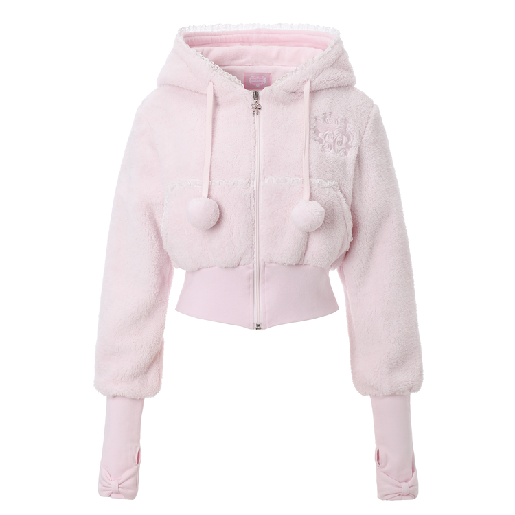 トップス shushucherry Bunny hood 2-way zip-up Bunny hood 2-way zip-up