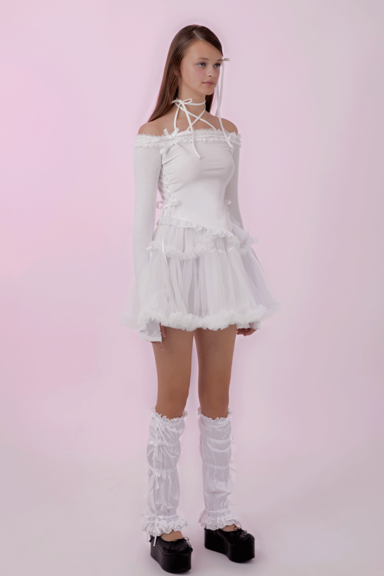 トップス shushucherry DOLLY HIME OFF-SHOULDER T DOLLY HIME OFF-SHOULDER T (white)