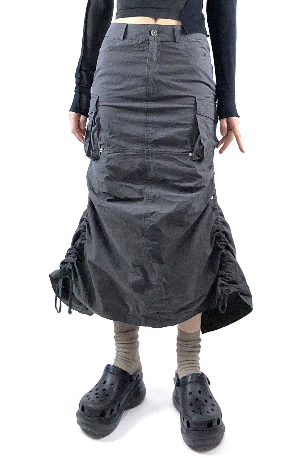 utility maxi skirt