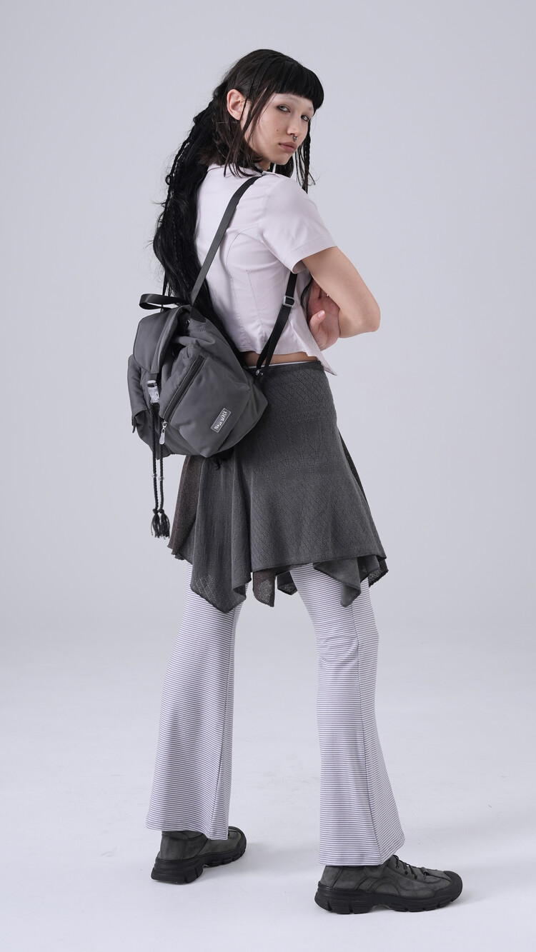 Button mini backpack_charcoal Button mini backpack_charcoal