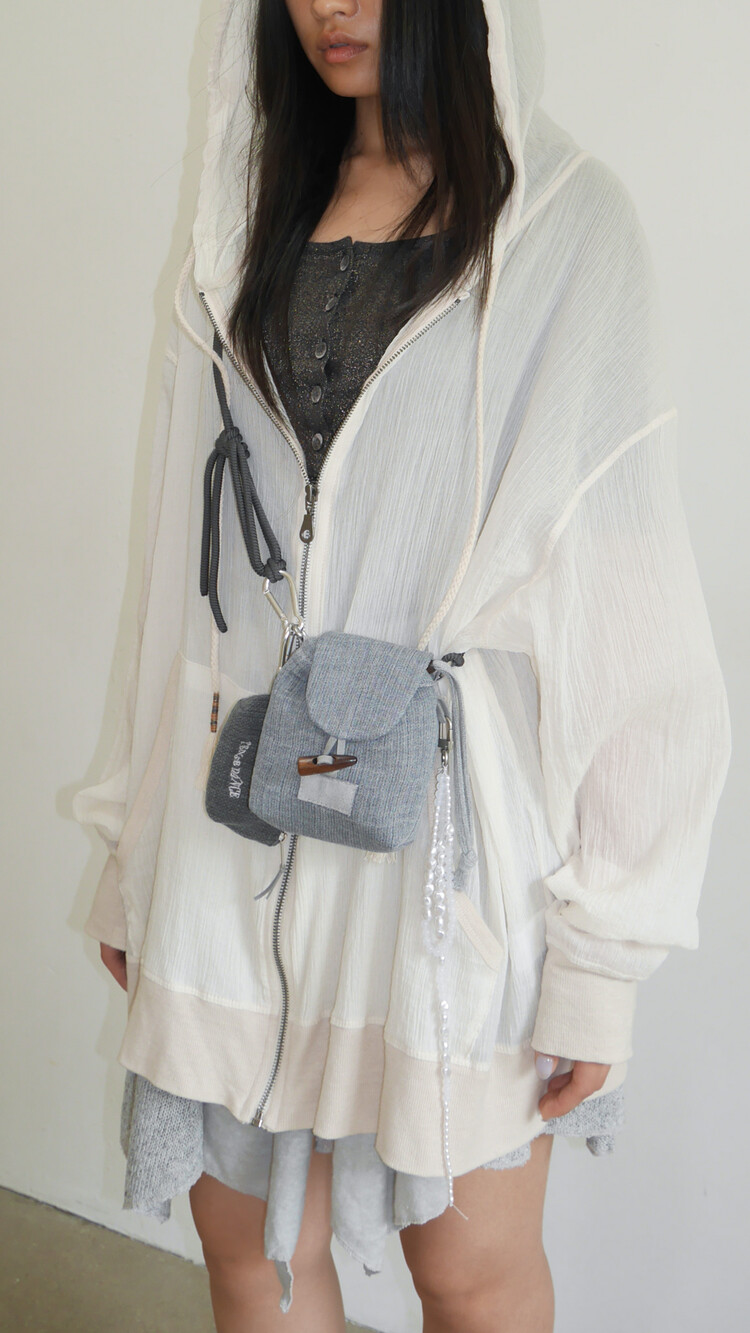 Mini keyring bag_vintage blue
