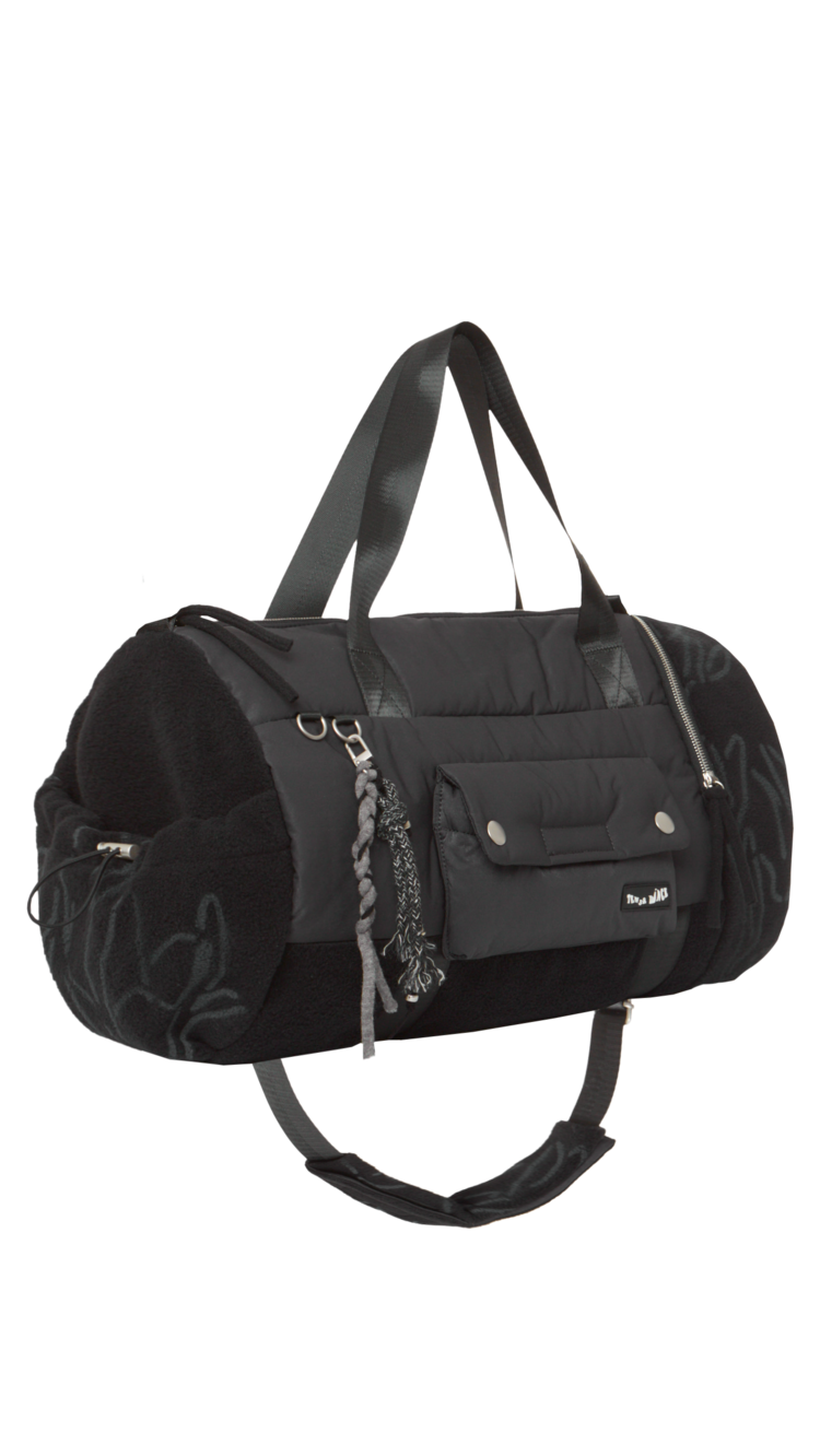 【TENSE DANCE】Heart big bag ビッグバッグ ★ キーリング付き Heart big bag_black