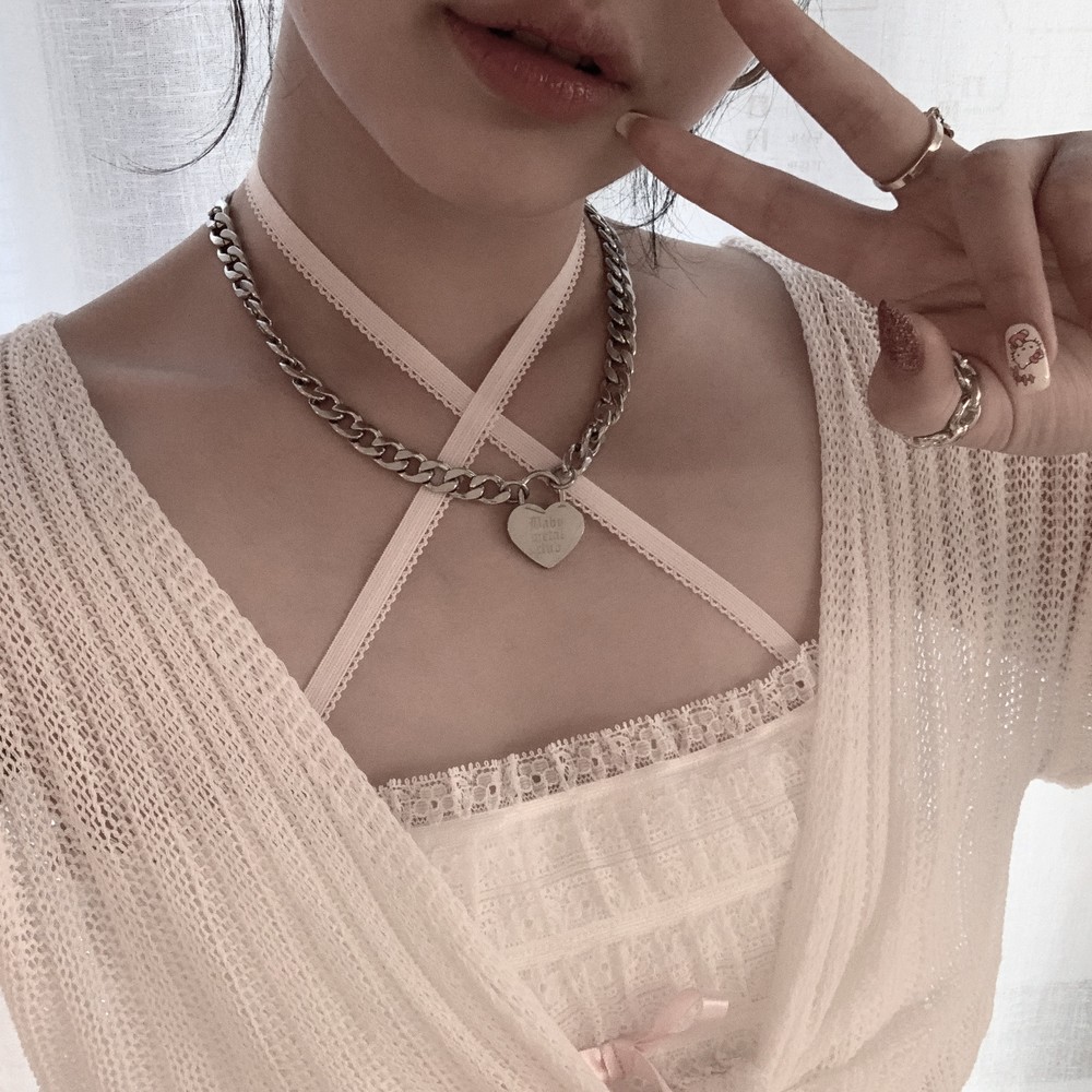 babymetalclub★Studs choker t (baby pink) 