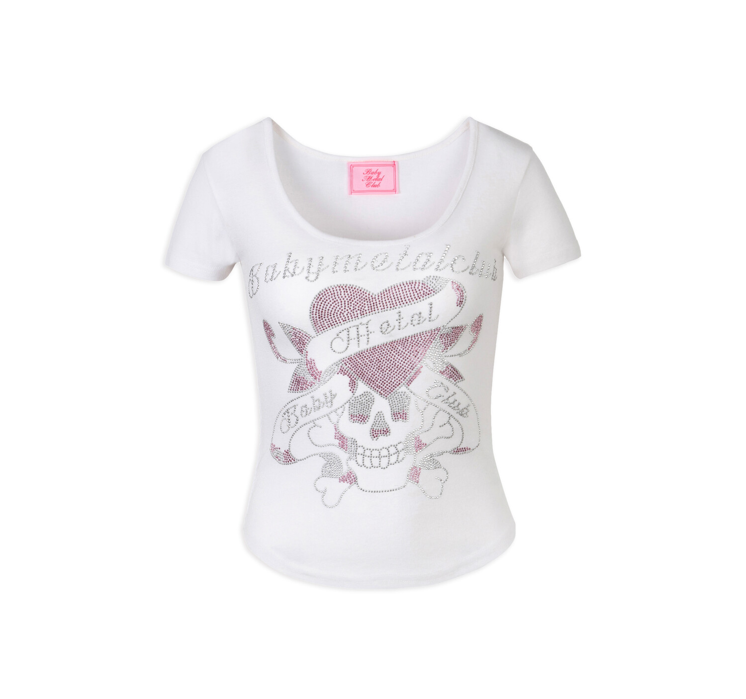 Bmc twinkle skull t (white)