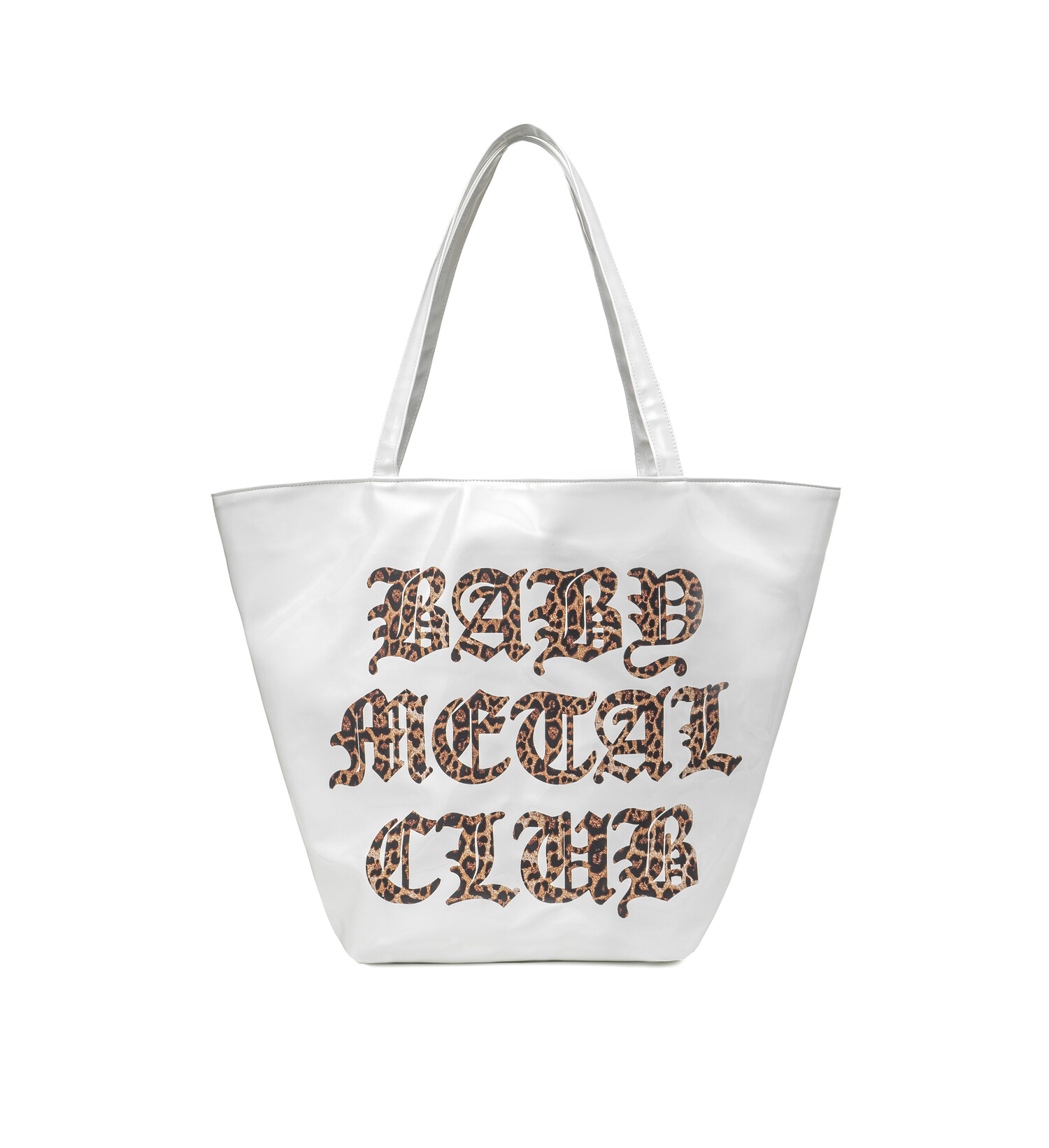 【Babylclub】韓国人気★Leopard logo enamel bag Leopard logo enamel bag (white)