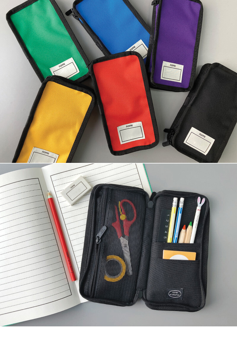 PENCIL POUCH_BLUE_HOWKIDSFUL