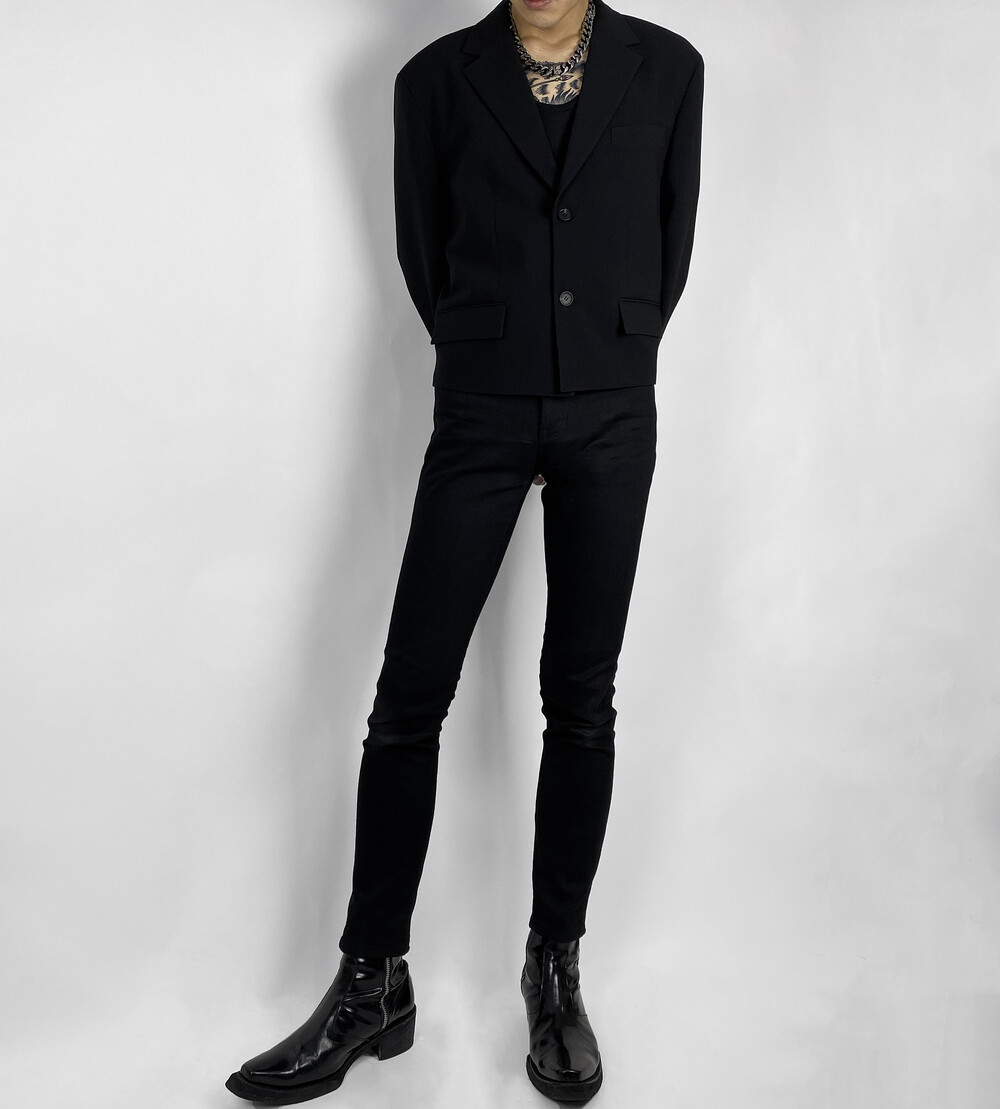Black shorten jacket