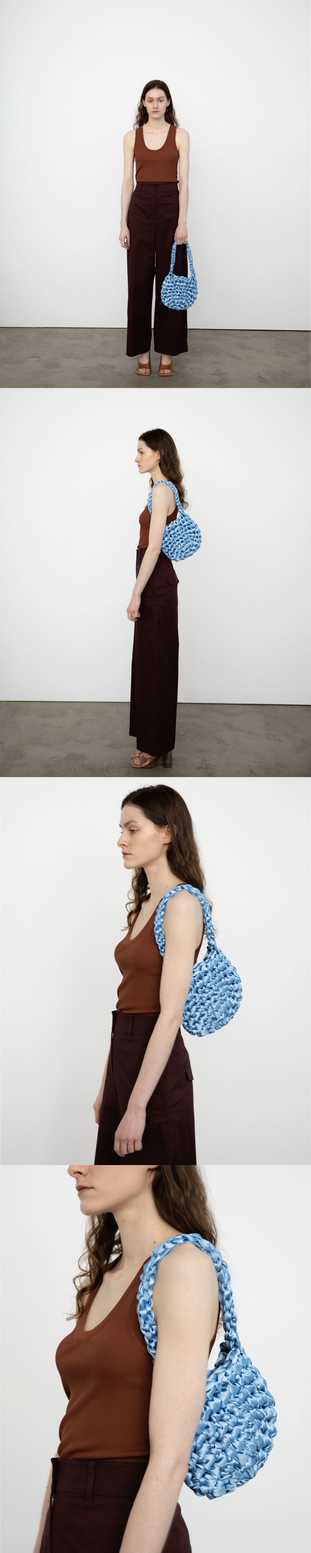 SHINE KNIT BAG (BLUE)