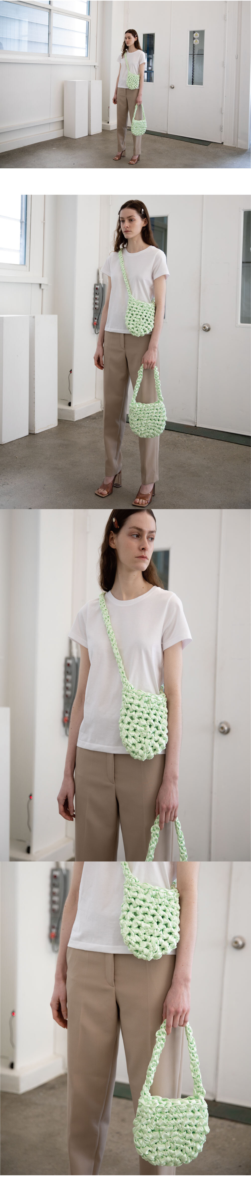 SHINE KNIT BAG (MELON)