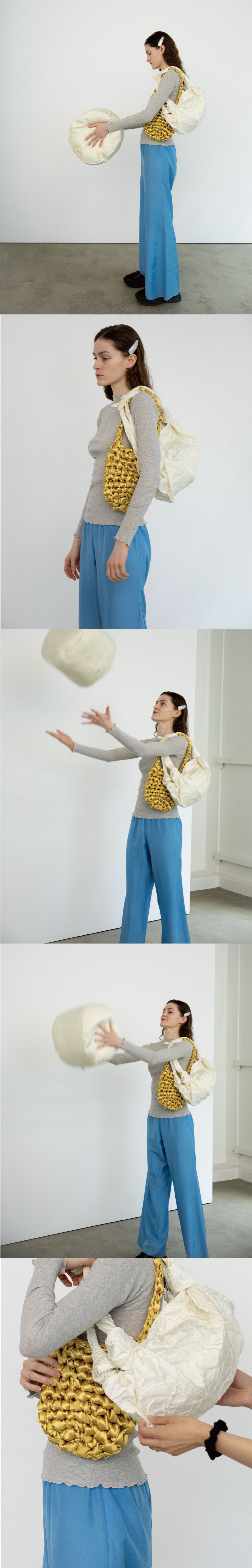 SHINE KNIT BAG (GOLDEN YELLOW)