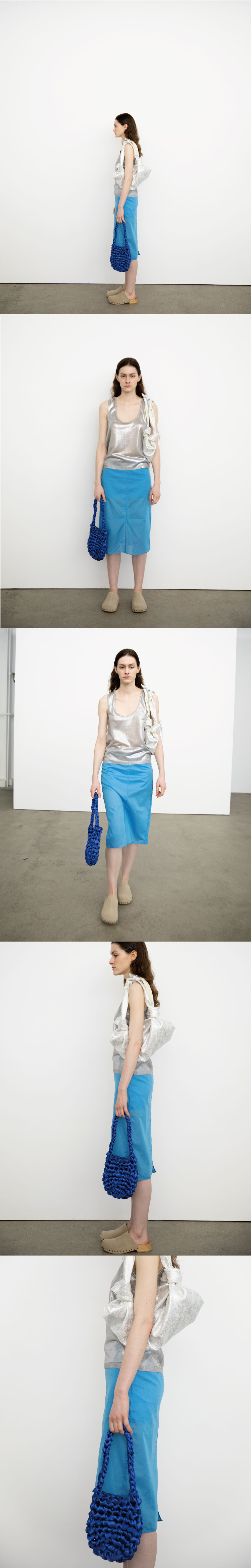 SHINE KNIT BAG (MARINE BLUE)