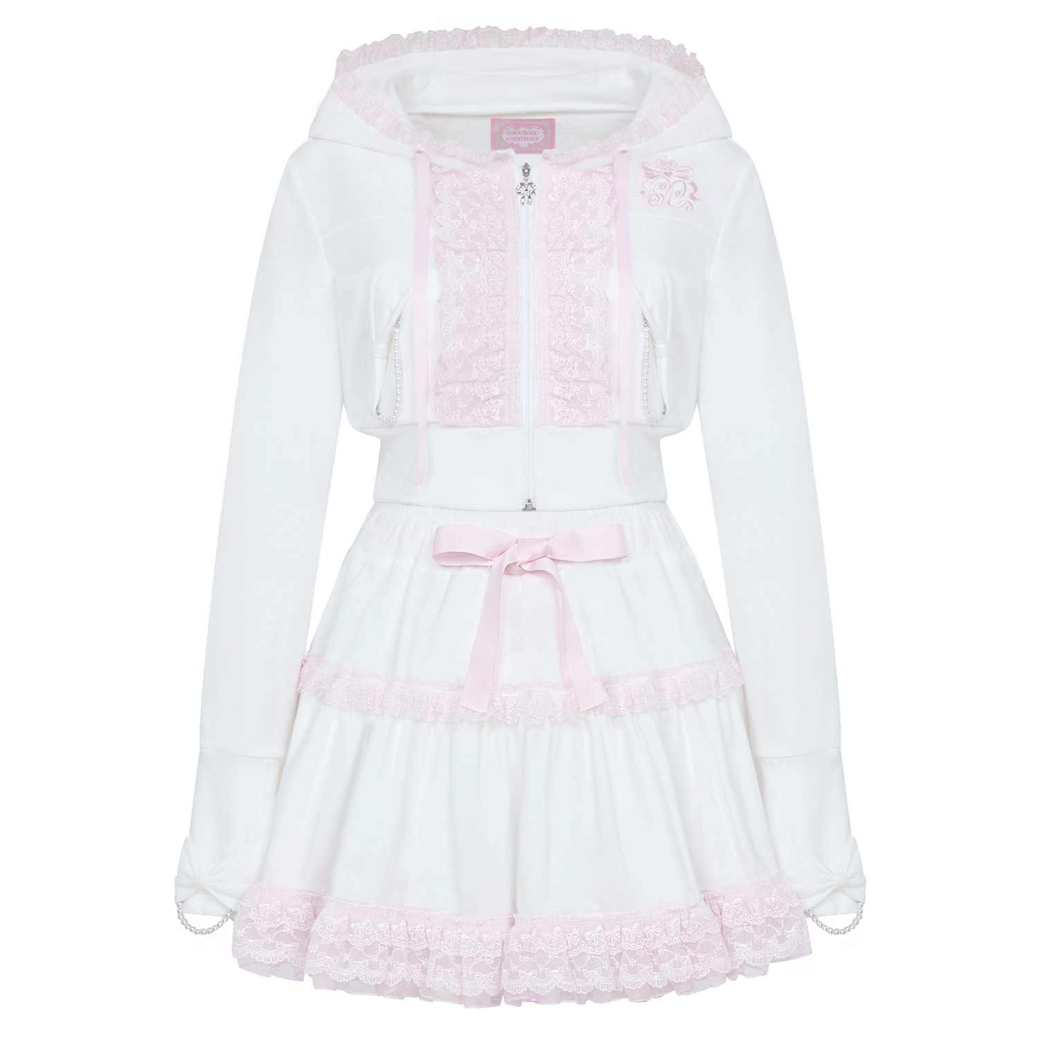 【SHUSHU CHERRY】DOLLY HIME TRAINING SET-UP DOLLY HIME TRAINING SET-UP (white x pink)