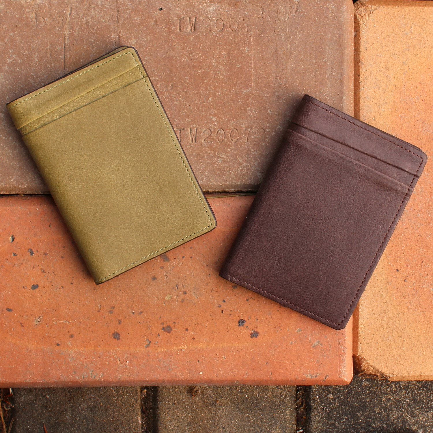 베지터블 소가죽 지갑 _ olive green,brown,black 베지터블 소가죽 지갑 _ Olive Green,Brown,Black
