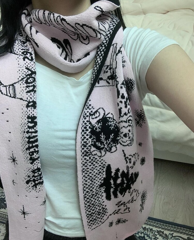 fragfarm Winter Muffler ( ✰ Pink ✰ )