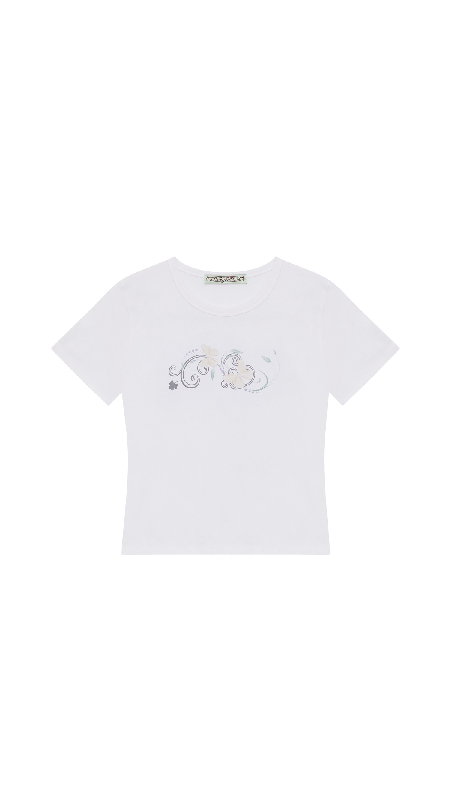 Tシャツ・カットソー [fragfarm] Butterfly Floral Short Tee Butterfly Floral Short Tee (3 Color)