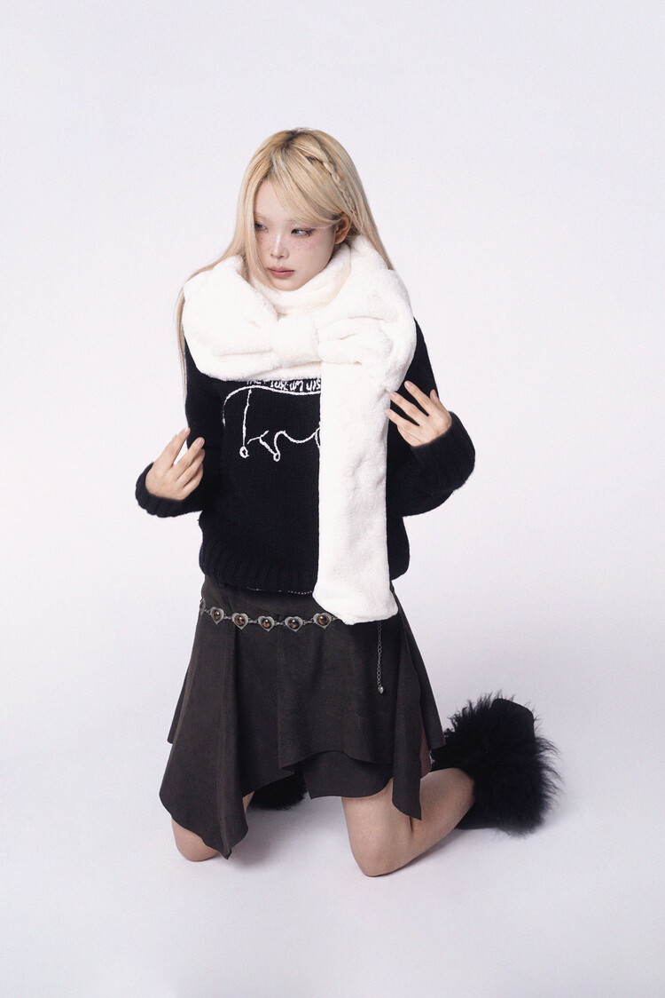 マフラー・ストール PINCUNOMARU Ribbon Muffler 4BNY530 image_1697081124037_750.jpeg