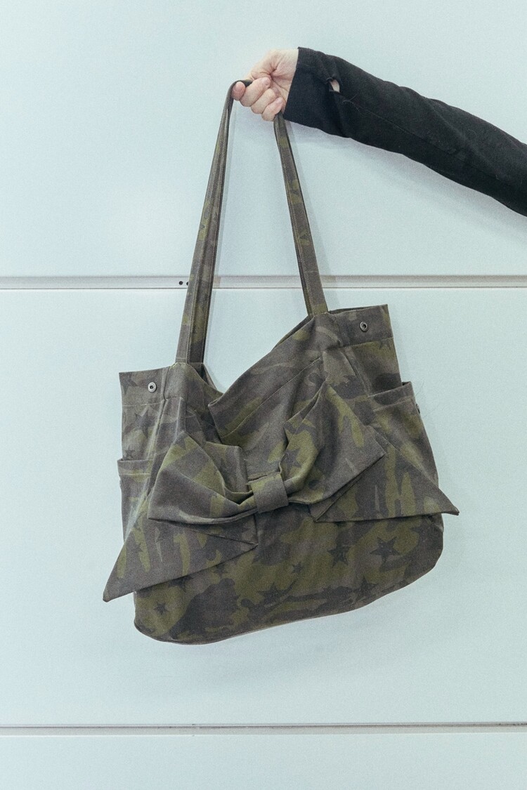 ★PINCUNOMARU★Ribbon bag (star camo)★正規品/韓国送料込 4th]Ribbon bag (star camo)