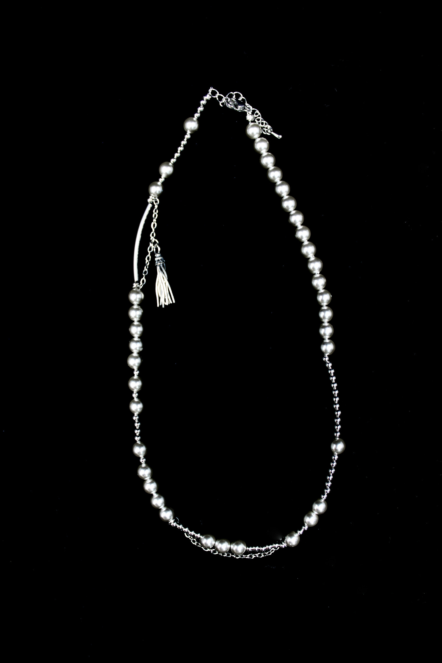 ★韓国人気★MIAE★美愛桃源 silver tassel necklace 美愛桃源 silver tassel necklace