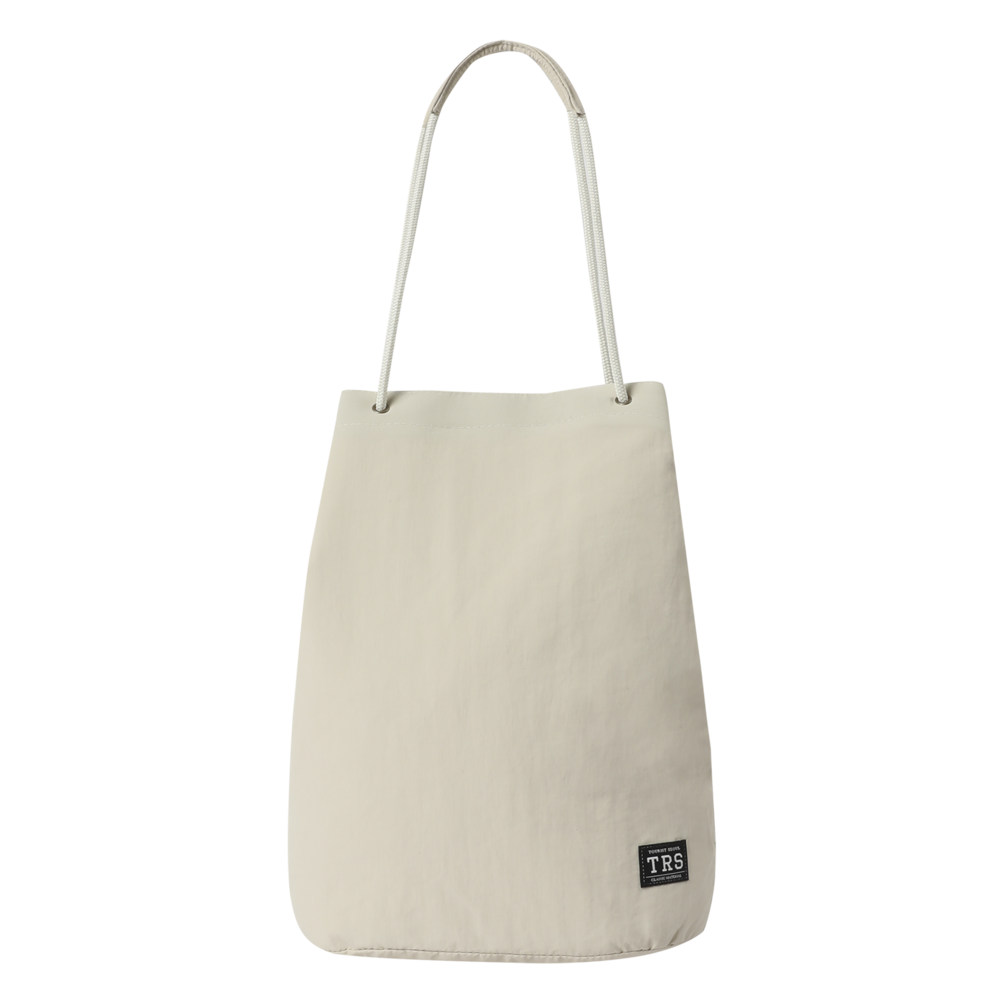 TRS NYLON SHOULDER BAG, BEIGE