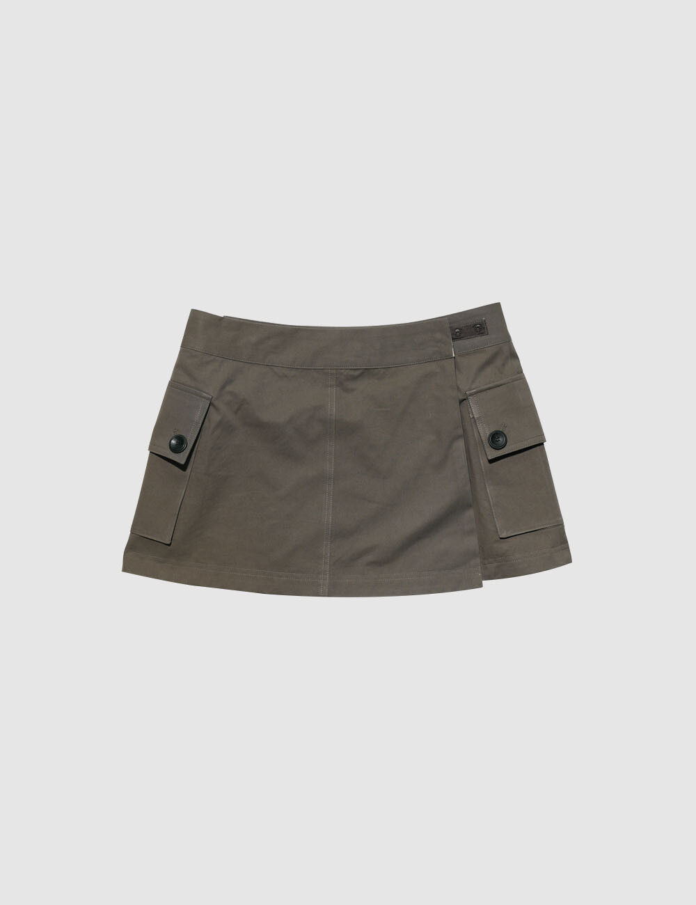 ミニスカート [Yinandyang in Harmony] Reversible mini skirt Reversible mini skirt, brown