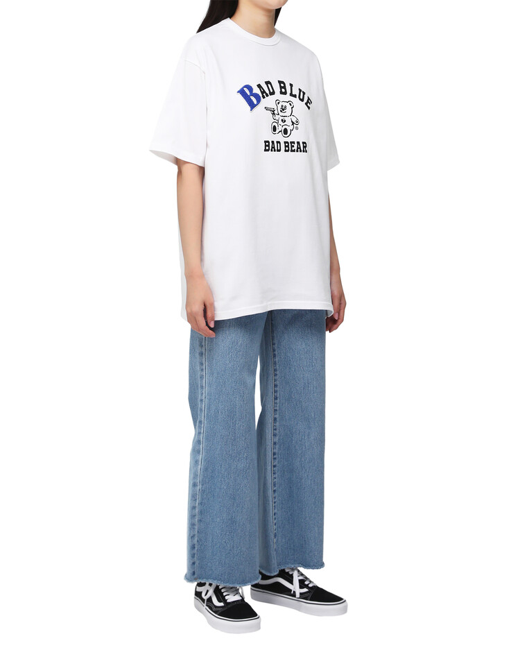College BadBear Tee White