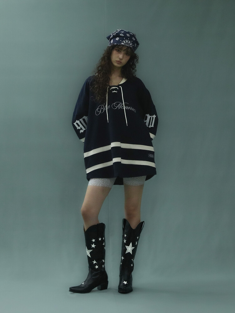 アイドル御用達ブランド【bad blue】レザーカウボーイブーツ★ Leather Cowboy Boots Black
