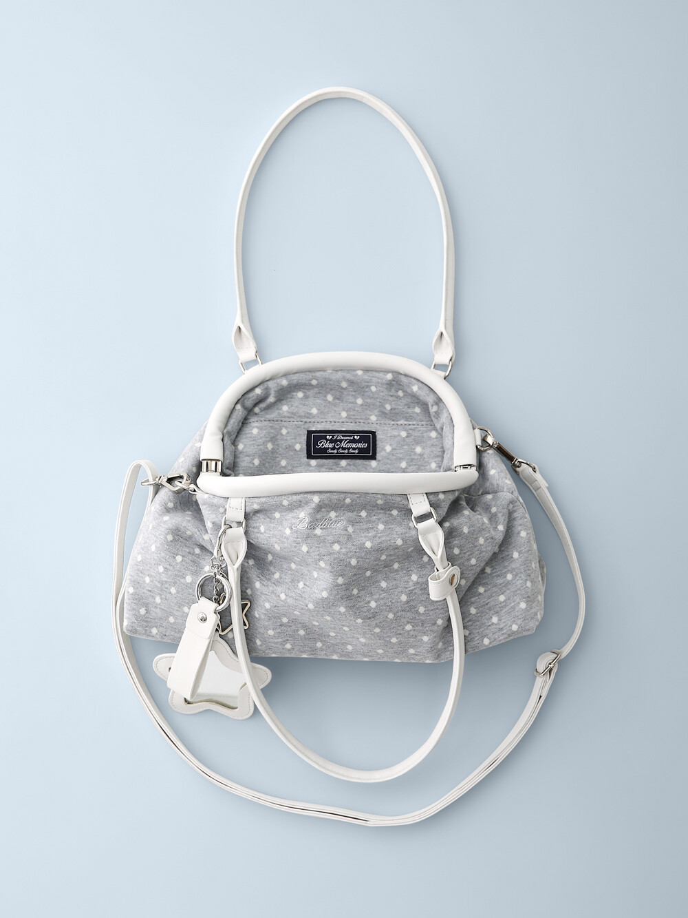 【韓国BAD BLUE バッドブルー】Dot Cozy Dumpling Bag BadBlue® | Soft cotton + lovely dots 배드블루 Dot Cozy