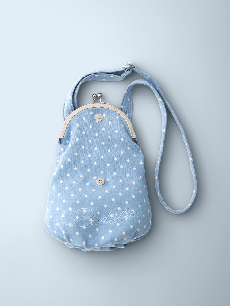 ●Bad Blue● Dot Cozy Dumpling Bag (Skyblue) Dot Cozy Bao Bag Skyblue