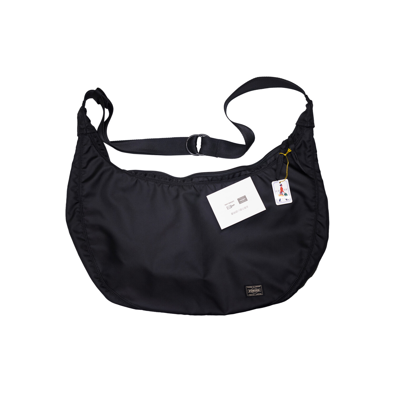 PORTER ROUND - SHOULDER BAG L (Black)