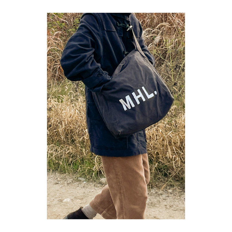 バッグ MHL. HEAVY COTTON CANVAS MHL - 2WAY HEAVY COTTON CANVAS BAG (Black)