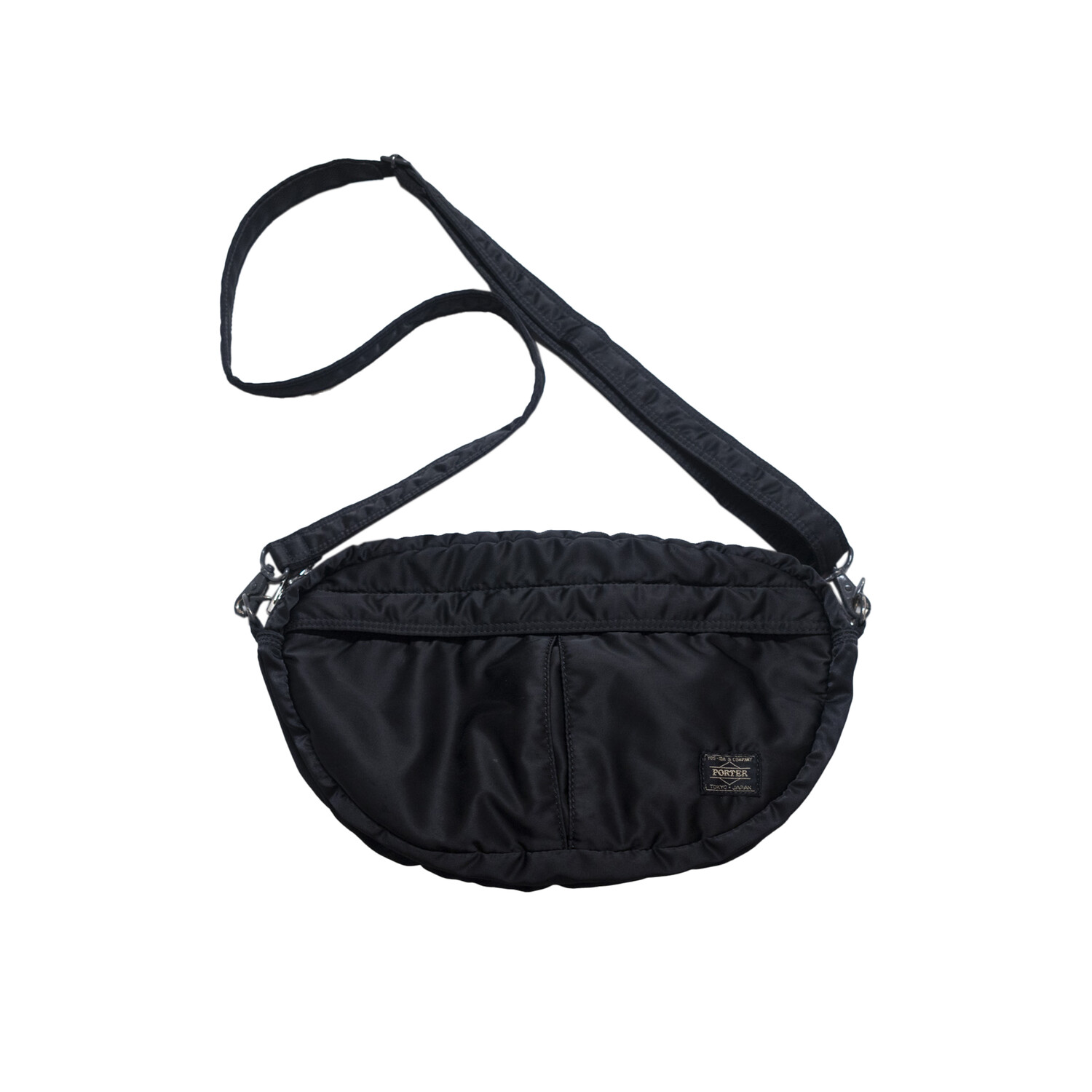 PORTER TANKER - SHOULDER BAG (Black) *half moon