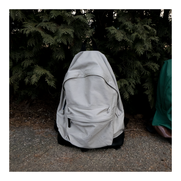 *rare MARGARET HOWELL x YOSHIDA PORTER - DAYPACK (Cotton & Cow Hide / Beige  & Black)