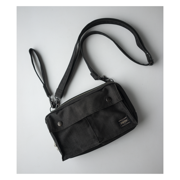 *rare PORTER SMOKY - 2WAY SHOULDER BAG (Washed Black)